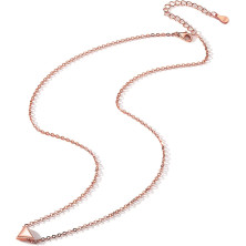 ChicSilver Collana girocollo da donna, argento/placcato oro/rosa oro, gioielli a girocollo con ciondolo a forma di