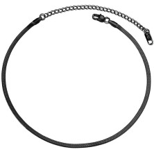 PROSTEEL Collana a Girocollo Donna a Catena Serpente Piatta 3/5/ 8mm, Lunghezze Regolabile 38/42/ 46cm, Acciaio Placcato Oro,