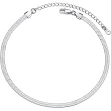 PROSTEEL Collana a Girocollo Donna a Catena Serpente Piatta 3/5/ 8mm, Lunghezze Regolabile 38/42/ 46cm, Acciaio Placcato Oro,