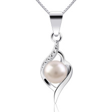 B.Catcher ciondolo in argento con perle collane di perle s925 collana a catena contenitore di argento sterlina