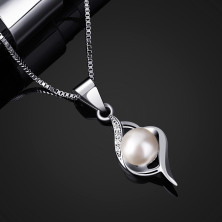 B.Catcher ciondolo in argento con perle collane di perle s925 collana a catena contenitore di argento sterlina