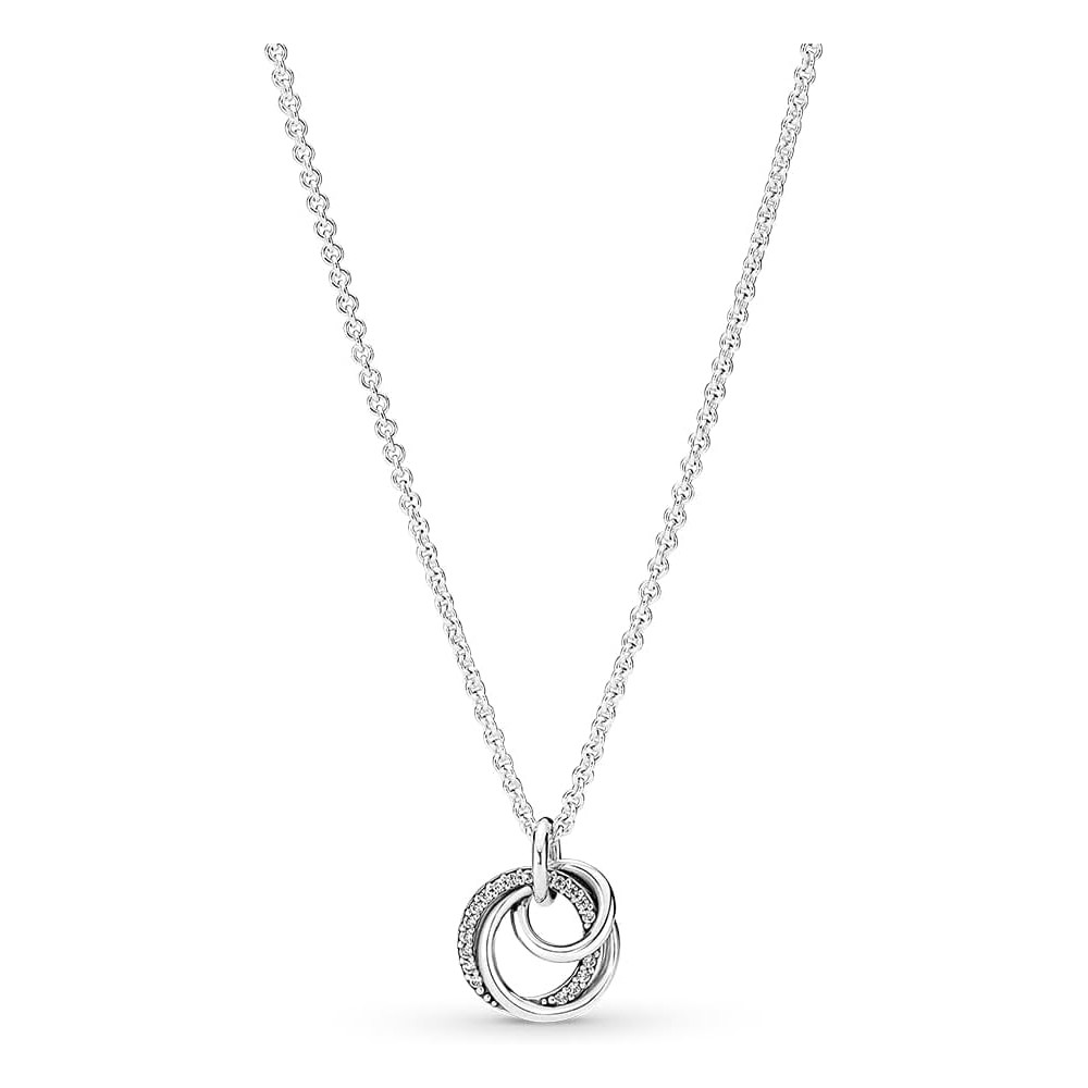 Pandora Moments, collana con ciondolo intrecciato, in argento Sterling, compatibile con Moments, dimensioni: 60 cm