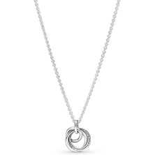 Pandora Moments, collana con ciondolo intrecciato, in argento Sterling, compatibile con Moments, dimensioni: 60 cm