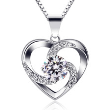 B.Catcher regalo di San Valentino per collana da donna, in argento Sterling  925 con ciondolo Crazy Love : .it: Moda Colore Silver