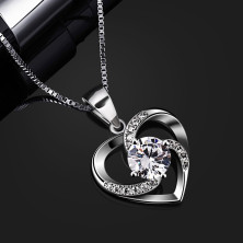 B.Catcher regalo di San Valentino per collana da donna, in argento Sterling 925 con ciondolo Crazy Love