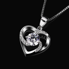 B.Catcher regalo di San Valentino per collana da donna, in argento Sterling 925 con ciondolo Crazy Love