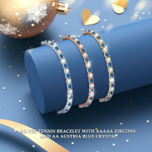 Regalo Donna Natale, Bracciale Donna Argento 925 con 5A Sparkle Zircone Bracciale Tennis Bracciali Argento Bracciali Donna