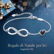 LOUISA SECRET Bracciale Donna Argento 925 Braccialetto Infinito Bracciali Cuore Gioielli Regalo Natale Compleanno Festa Della