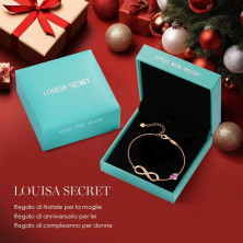 LOUISA SECRET Bracciale Donna Argento 925 Braccialetto Infinito Bracciali Cuore Gioielli Regalo Natale Compleanno Festa Della