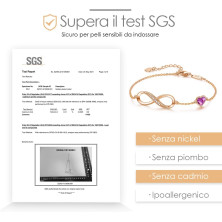 LOUISA SECRET Bracciale Donna Argento 925 Braccialetto Infinito Bracciali Cuore Gioielli Regalo Natale Compleanno Festa Della