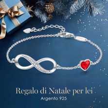 LOUISA SECRET Bracciale Donna Argento 925 Braccialetto Infinito Bracciali Cuore Gioielli Regalo Natale Compleanno Festa Della