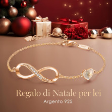 LOUISA SECRET Bracciale Donna Argento 925 Braccialetto Infinito Bracciali Cuore Gioielli Regalo Natale Compleanno Festa Della