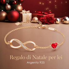 LOUISA SECRET Bracciale Donna Argento 925 Braccialetto Infinito Bracciali Cuore Gioielli Regalo Natale Compleanno Festa Della