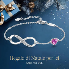 LOUISA SECRET Bracciale Donna Argento 925 Braccialetto Infinito Bracciali Cuore Gioielli Regalo Natale Compleanno Festa Della