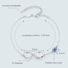 LOUISA SECRET Bracciale Donna Argento 925 Braccialetto Infinito Bracciali Cuore Gioielli Regalo Natale Compleanno Festa Della