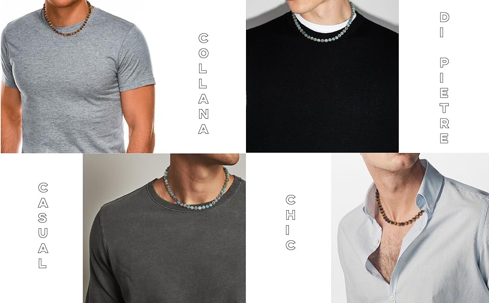 collana uomo stile casual-chic