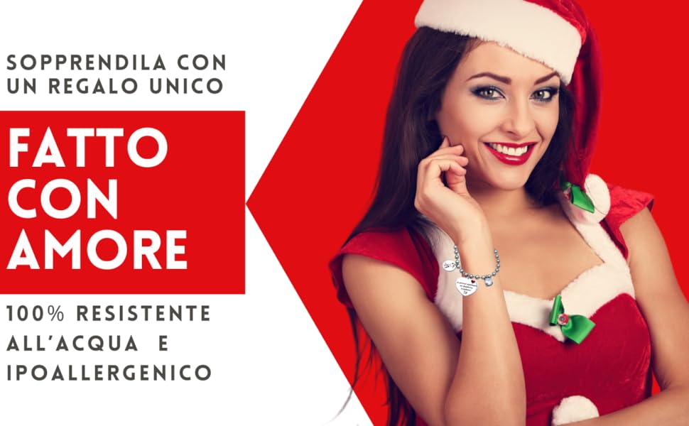 idee regalo donna natale 2023 amicizia bracciale frasi dediche scritte confezione da regalare amiche