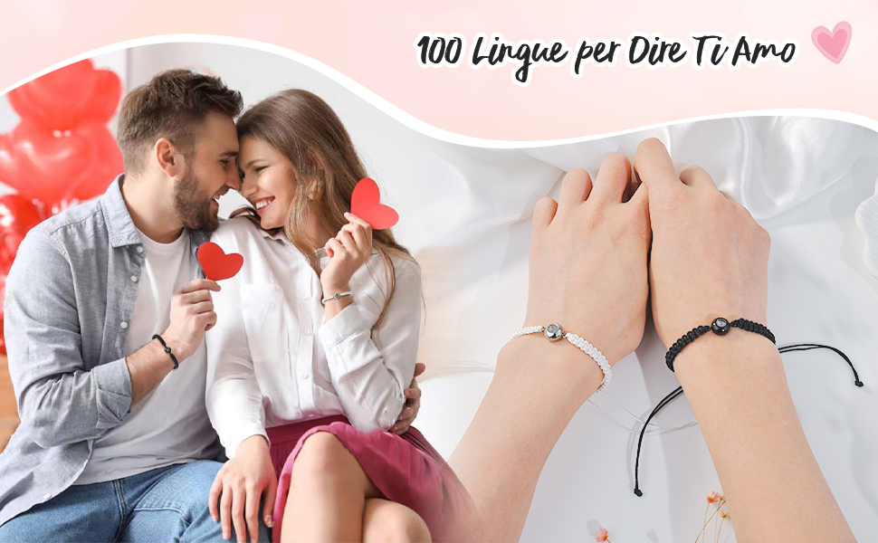 Bracciale Ti Amo in 100 Lingue