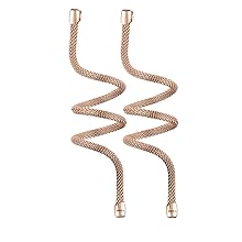 orecchini;snake;modellabile;acciaio;rose gold