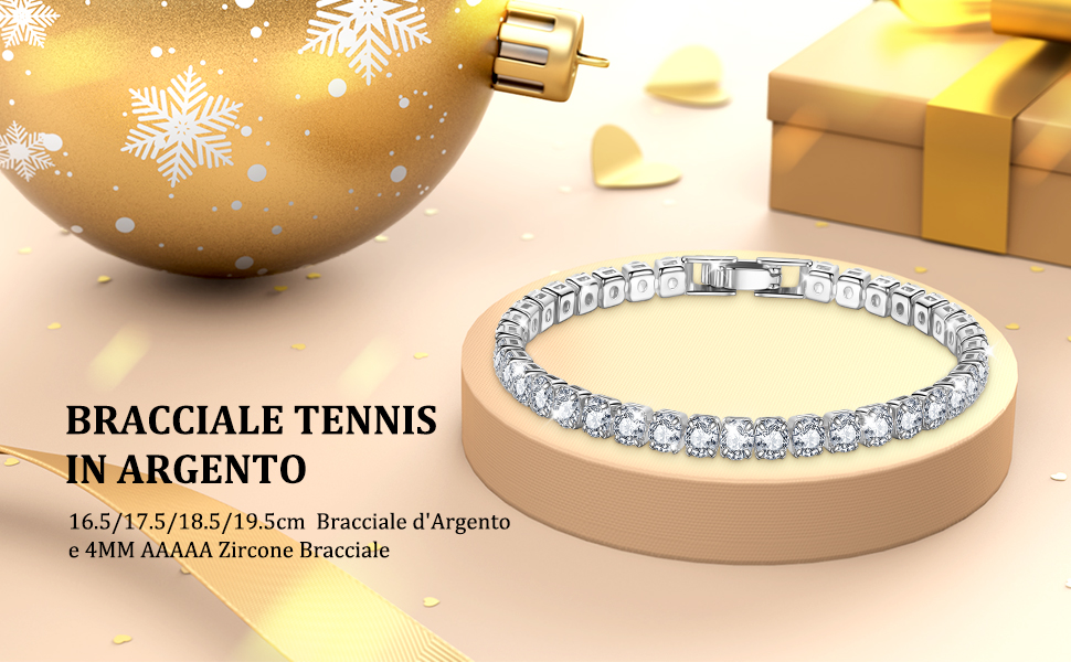 Regalo Donna Bracciale Donna Argento 925 Bracciali Argento Bracciali Donna Gioielli Bracciale Tennis